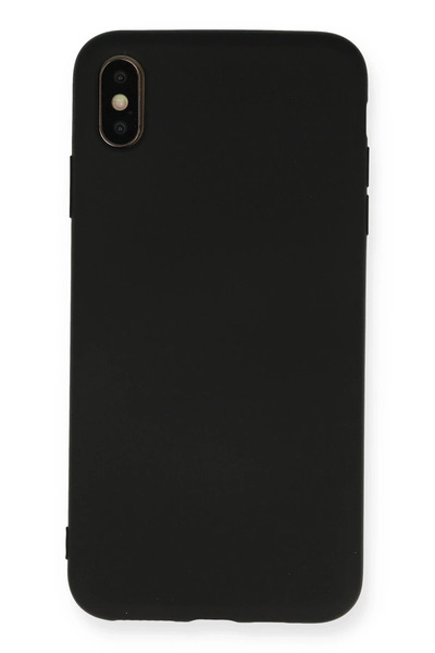 NewFace حافظة ايفون اكس اس ماكس نانو من الداخل سيليكون مخملي - اسود 1493942709