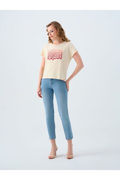 Loft Women's Regular Fit T-Shirt - Sleeves