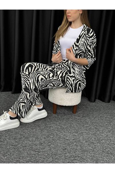 VOGUEMET ✅   Bürümcük Fabric Patterned Kimono Set - Women'S, Modern and Comfortable