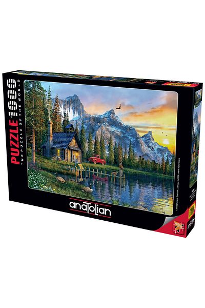 Anatolian Puzzle أحجية الصور المقطوعة 1000 قطعة - غروب الشمس في الغابة 1024