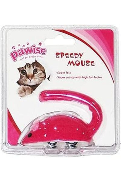 Mu Art Pawise Wind-Up Plush Mouse Toy 9 cm