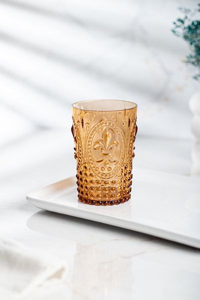 AC BOX Acrylic Honey Single Short Cup & Water Soft Drink Coffee Side Cup 400 ml (Not Glass)