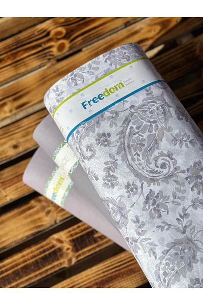 Freedom Ethnic Pattern Fabric - 30 Meters 1 Ball Fabric 240 cm Width - 100% Cotton Ranforce