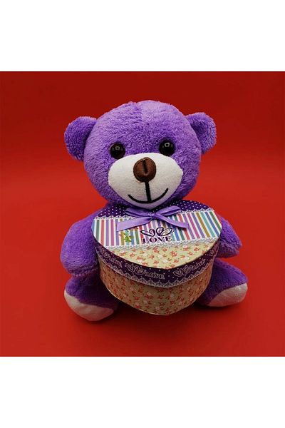 MAGİTOPTAN Plush Teddy Bear with Cute Heart Box