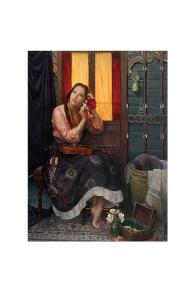 Anatolian Puzzle 1000 Piece Jigsaw Puzzle - Red Woman 1072