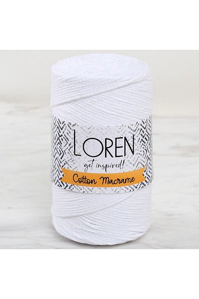 By Ogalo Loren Cotton Macrame Λευκό - R001 - 34366
