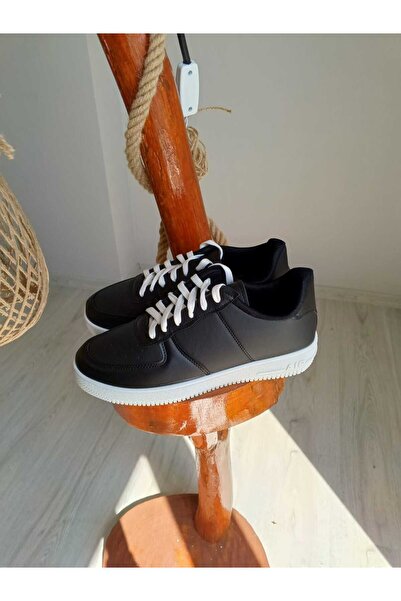 KDY Siyah Sneaker Spor Ayakkabı Erkek Spor Ayakkabı