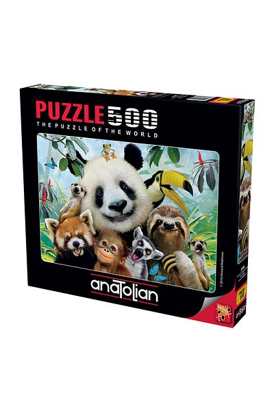 Anatolian Puzzle 500 Piece Jigsaw Puzzle - Zoo Selfie 3596