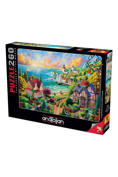 Anatolian Puzzle 260 Piece XL Jigsaw Puzzle - Village on the Beach 3343