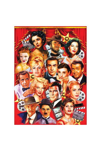 Anatolian Puzzle 1000 Piece Jigsaw Puzzle - Hollywood Stars 1154