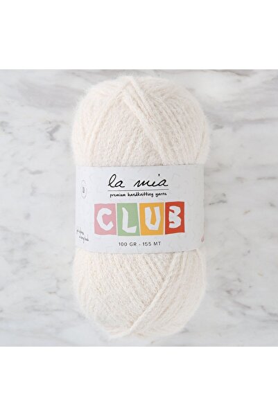 Leyaton La Mia Club Ecru Hand Knitting Yarn - 602 Lwlhm-Rsyt34