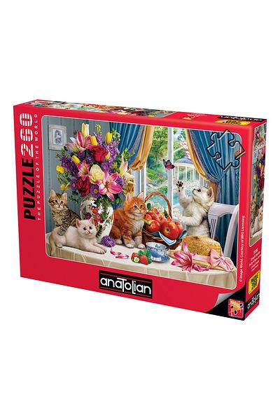 Anatolian Puzzle 260 Piece XL Jigsaw Puzzle - Energetic Cats 3336