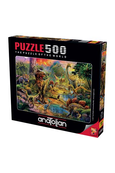 Anatolian Puzzle 500 Piece Jigsaw Puzzle - Dinosaur Kingdom 3603