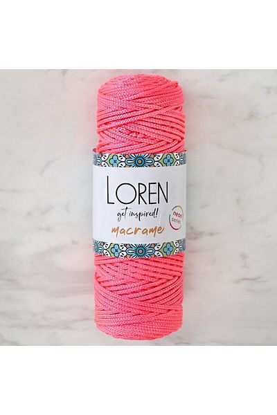 SAVA HOME COLLECTİON Прежда за ръчно плетене Lauren Macrame в неоново розово - L116
