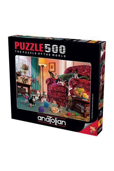 Anatolian Puzzle 500 Piece Jigsaw Puzzle - Spoiled Cats 3632