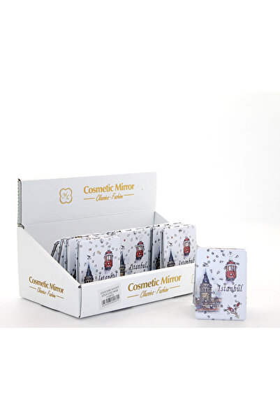 MEKs مرآة يد بتصميم اسطنبول المرصعة موديل 27