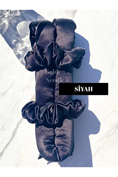 Golden Needle Set de coafură fără căldură, pudră, roz satin, sos de păr, set ...