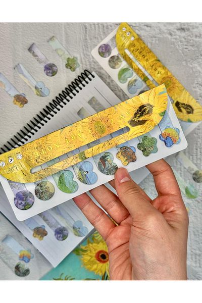 ZeCo Collection Van Gogh Themed Postit Yellow / Post-It / Sticker for Art Enthusiasts