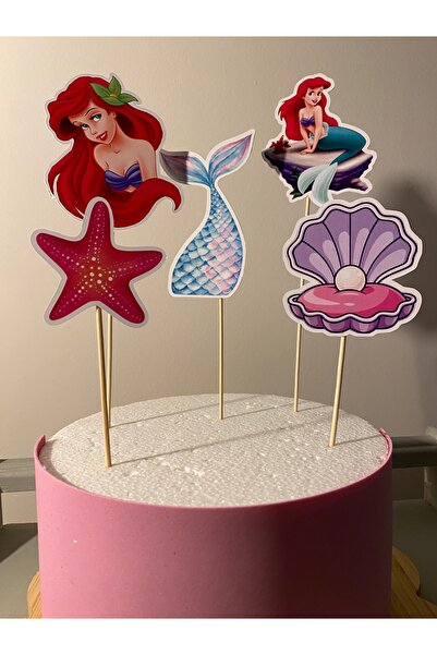 Tasarım Mermaid Birthday Cake Topper Birthday Ornament