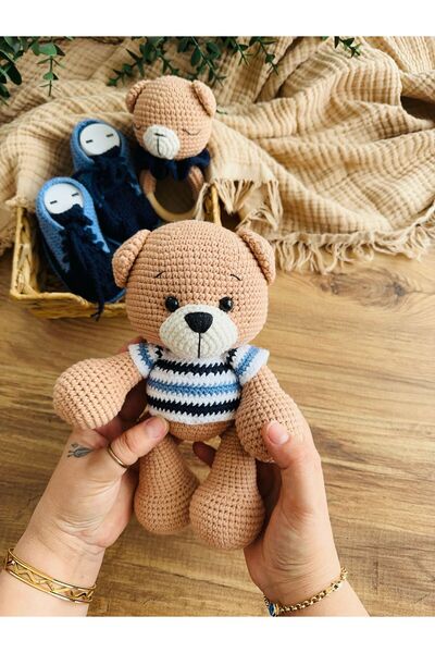 Damla Amigurumi Big Bear Set - Organik Hediyelik Oyuncak