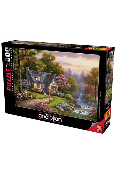 Anatolian Puzzle 2000 Piece Jigsaw Puzzle - Waterfall Mansion 3940