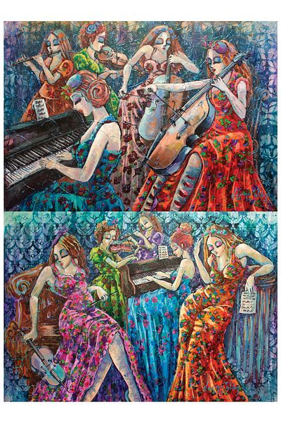 Anatolian Puzzle 2X500 Piece Jigsaw Puzzle - Colorful Notes 1/2 3612
