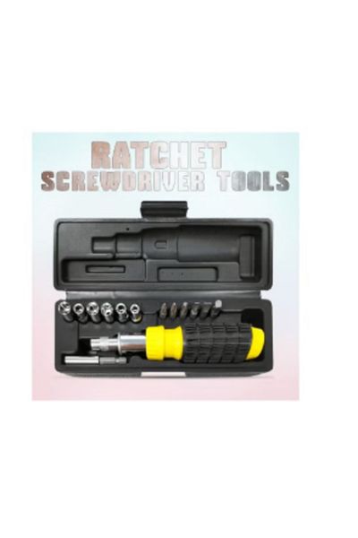 MTOOLS -13298 Detachable Screwdriver Set, Ratcheting Screwdriver Tools / 15 Pieces