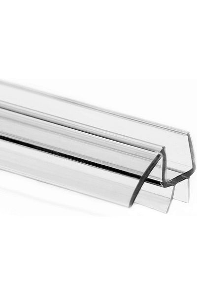 Generic eatelle Shower Door Bottom Seal with Drip Rail for 1/2" (12mm) Thick Glass, 36" Long Sweep - Ultra C