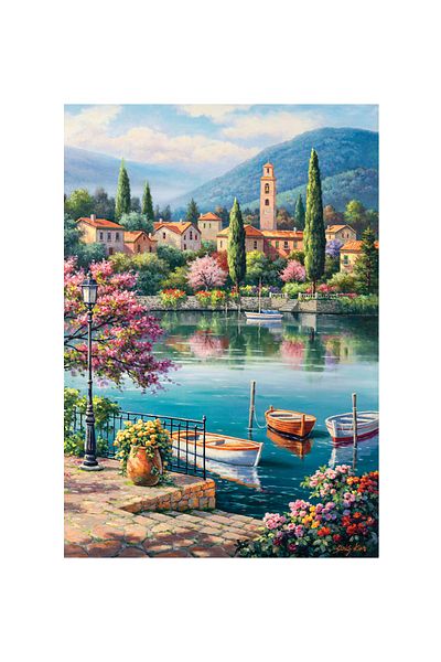 Anatolian Puzzle 500 Piece Jigsaw Puzzle - Evening on the Lake 3597