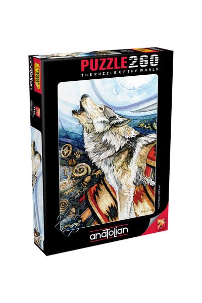 Anatolian Puzzle 260 Piece XL Jigsaw Puzzle - Wolf Scream 3328