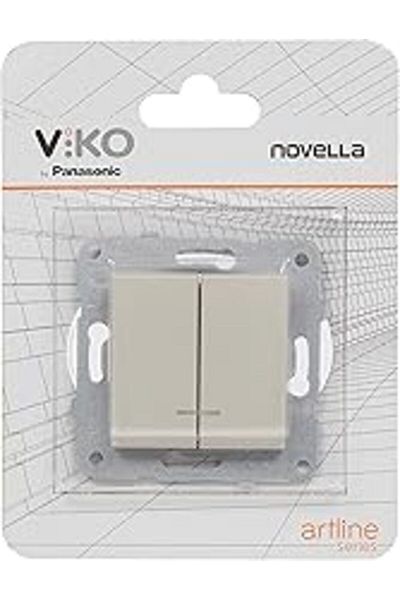 NcK Sçna Novella Trenda Metallic White Mechanism+Pushcap Quick Connection Light Commutator New