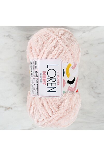 Hobium Ață de tricotat manual Loren Mery Pink Powder - M401 - 34309