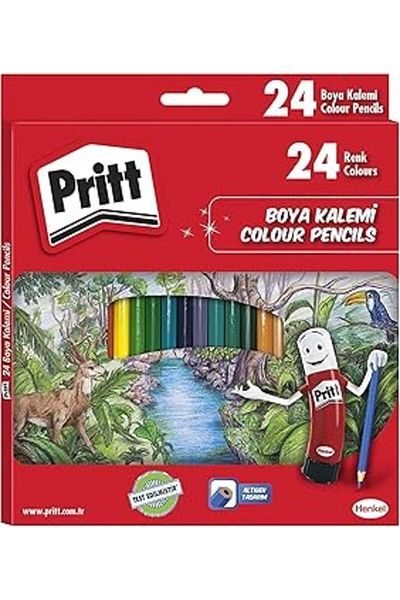 STOREMAX Pritt Dry Paints, Crayons in Vibrant Colors, Easy to Open and Durable Erasable Pen, Soft