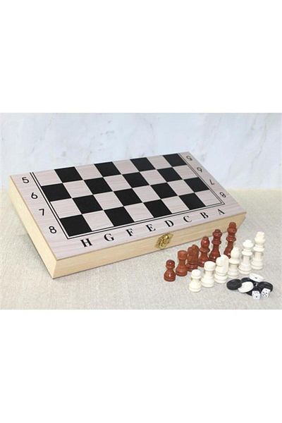 prime pazar Chess Backgammon Set with Wooden Box Model 2