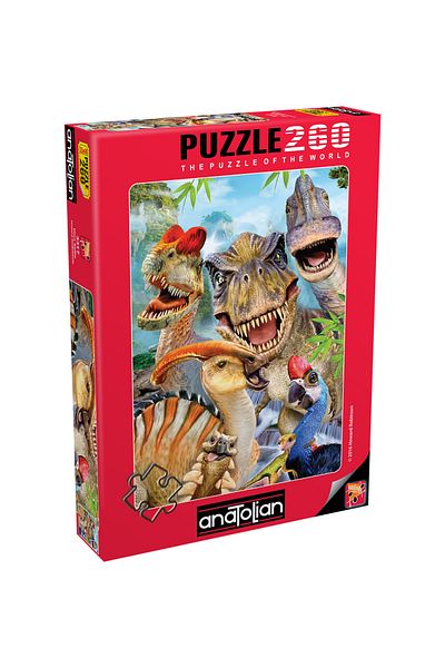 Anatolian Puzzle 260 Piece XL Jigsaw Puzzle - Dino Selfie 3317