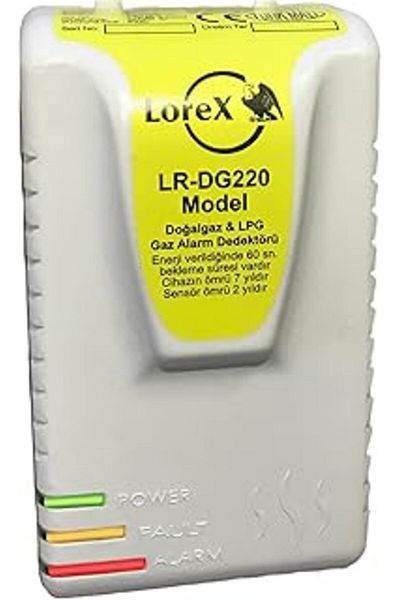 Mu Art Ahşap Lorex Lr-Dg220 Natural Gas Detector - Lpg Gas Detector