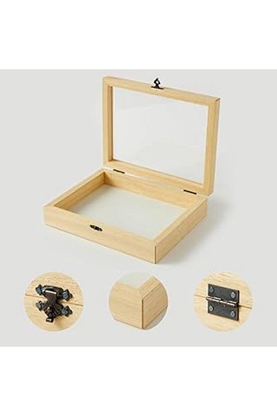 Mu Art Giftsepeti 140X180X42 mm Wooden Jewelry Box - Decorative Wooden Storage Box