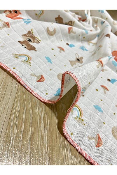 Yusra 90X90Cm Muslin Fabric, Multi-Purpose Baby Blanket, Newborn Swaddle Cove...