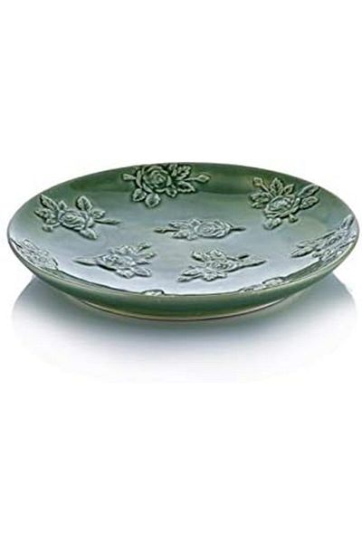 STOREMAX Sellbuystore Green Large Round Plate 1053513