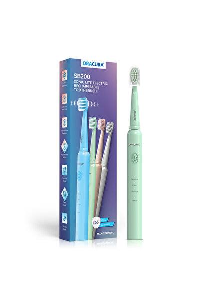 Oracura فرشاة أسنان كهربائية قابلة لإعادة الشحن Sb200 Sonic Lite - خضراء