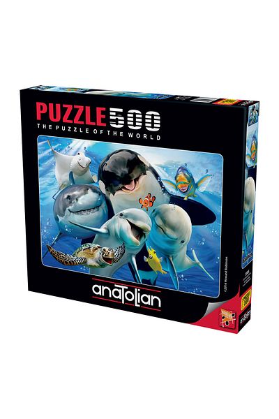 Anatolian Puzzle 500 Piece Jigsaw Puzzle - Selfie in the Depths 3585