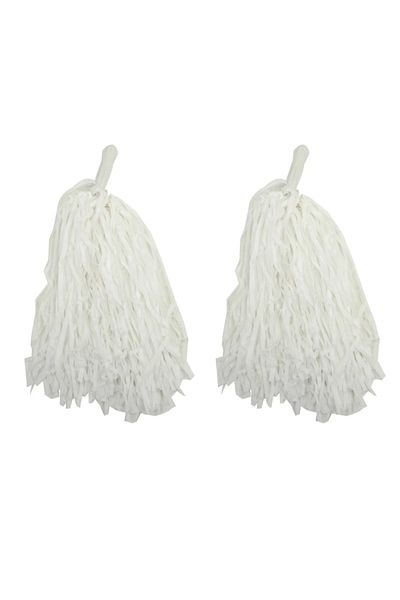 shop 1 Pair (2 Pieces) White Color April 23 Show Pompom