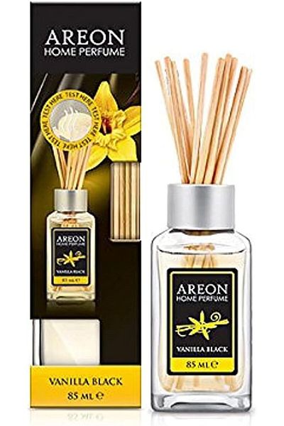 Areon Home Perfume Reed Diffuser 85ml 10 Rattan Reeds - Vanilla Black