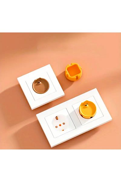 zehracatasariim 2Pcs European Standard Outlet Plug Cover, Child Socket Cover