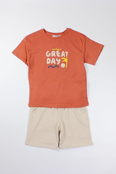 Mackays Хлопчачий комплект шортів з трикотажу, помаранчевий