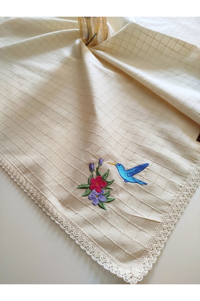 denizli hatırası مفرش طاولة مطرز أصلي من قماش بولدان مونيكا