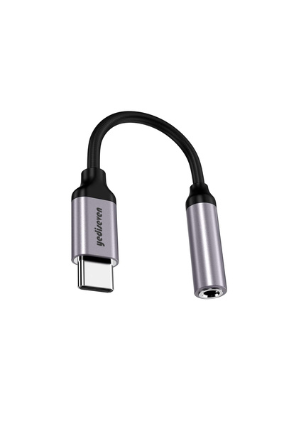 yediseven Type C To Aux 3.5mm Jack Type-C Telefon Tablet Uyumlu Kulaklık Dönüştürücü Adaptör