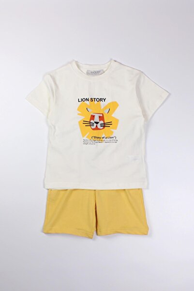 Mackays Хлопчачий комплект шортів з левом, жовтий