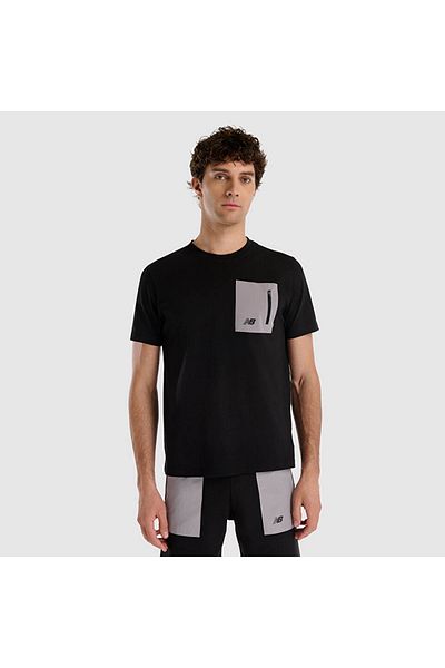New Balance Mnt1516 Μαύρο ανδρικό μπλουζάκι