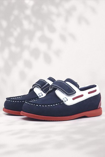 Rakerplus Simurg Genuine Leather Navy Blue Sports Boy's Shoes
